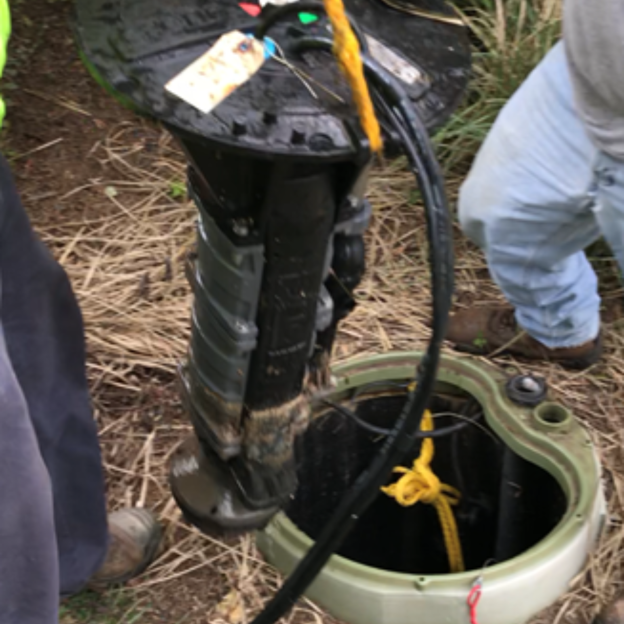 PUMP REMOVED FOR REPLACEMENT